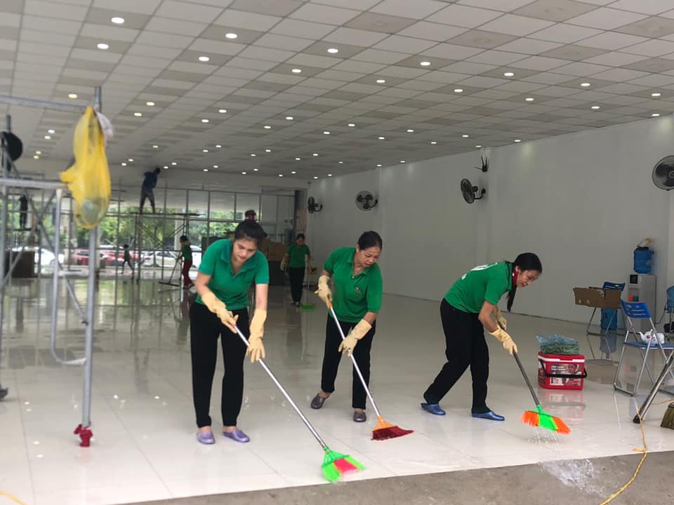 dọn vệ sinh công nghiệp sâu xây dựng
