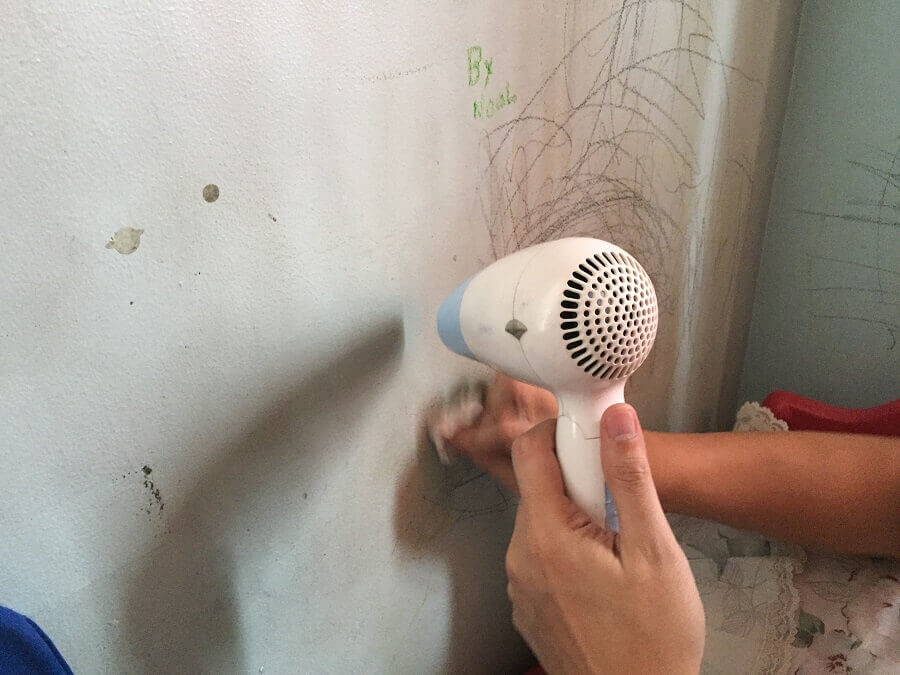 cách làm sạch tường nhà bị bẩn
