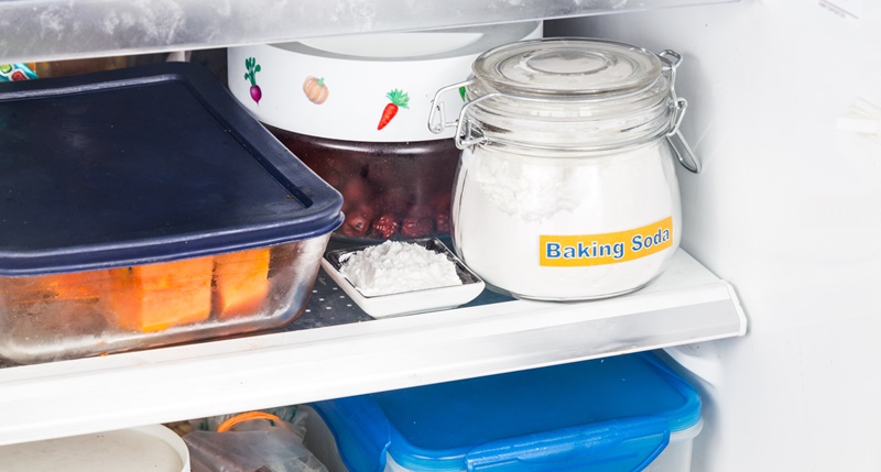 baking soda khử mùi tủ lạnh